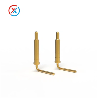 Qual é o desempenho acústico dos pinos de contato em ângulo reto?